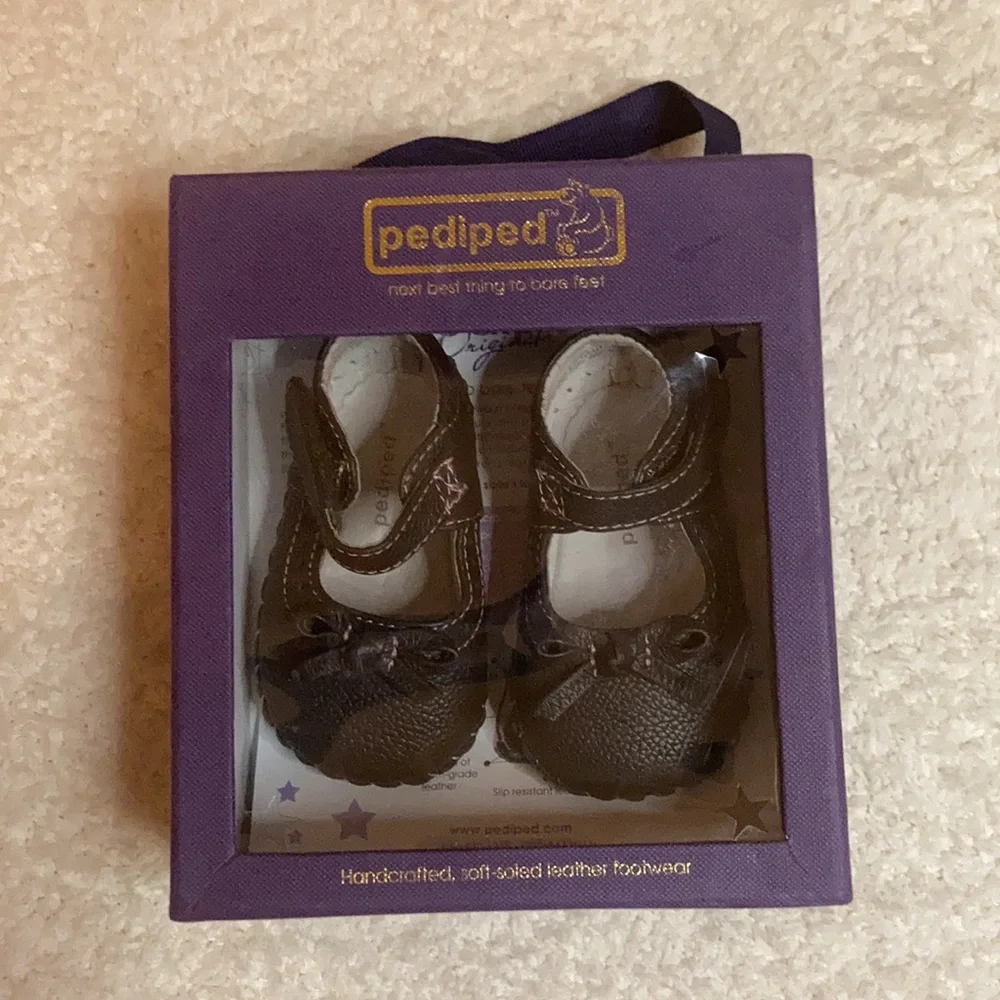 Pediped Isabella Chocolate Brown Shoes